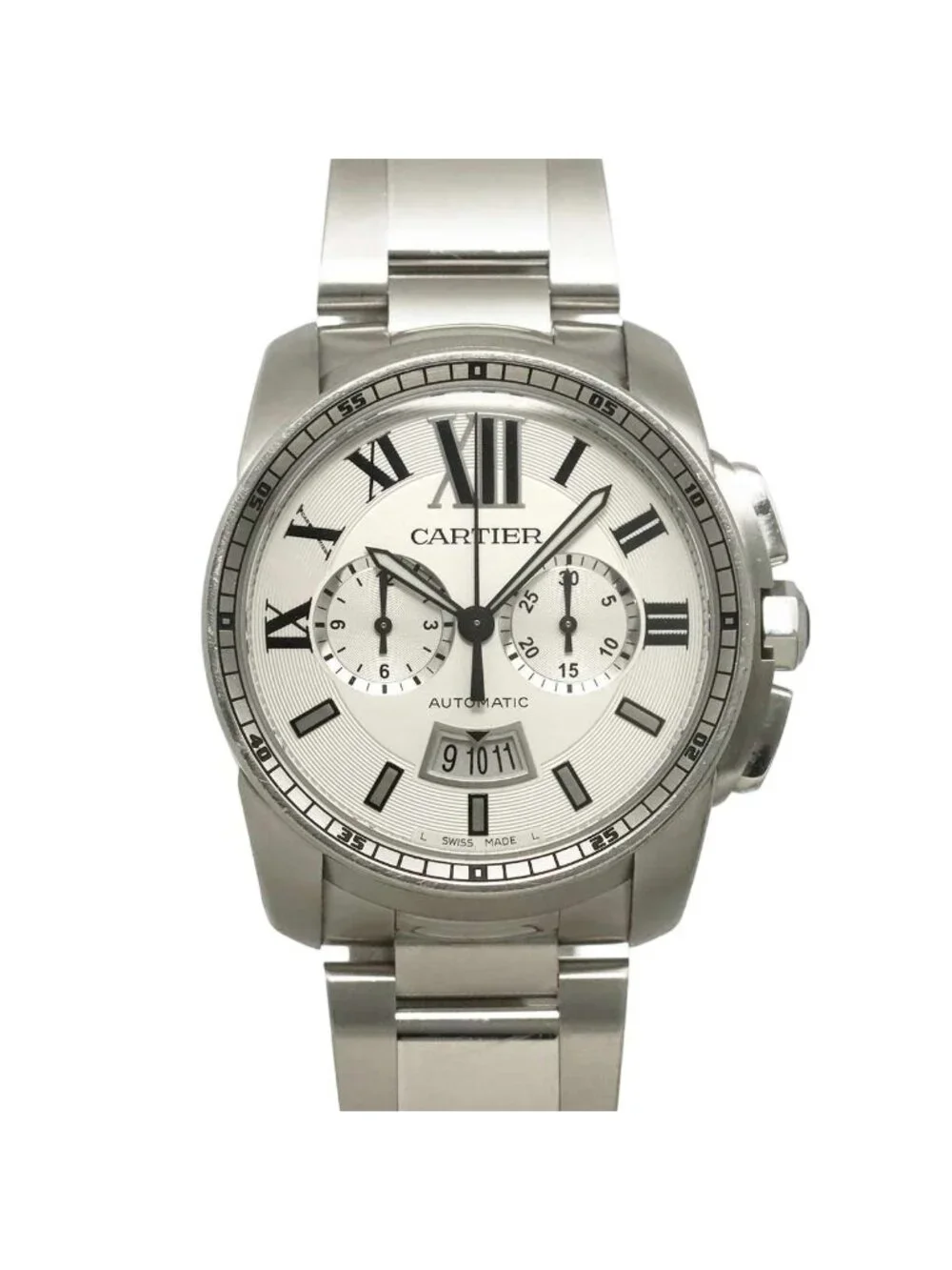 Cartier Caliber de Chronograph Watch Date Automatic Winding